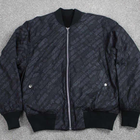 adidas Other - Adidas x Alexander Wang Jacket Men's M Black L/S Reversible "Packaging Paper"